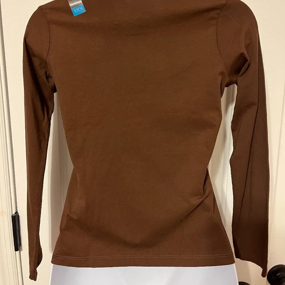 NWT Children's Place cute brown long sleeve text message top size 10/12
